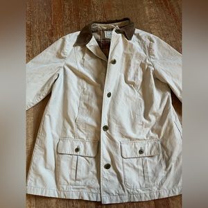 LL Bean Barn Coat Corduroy Collar and Flannel Inside Women’s 1X